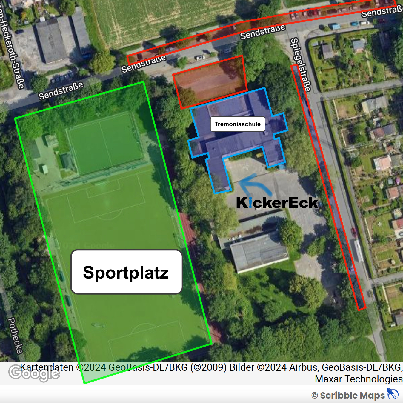 Skizze Anfahrt und Parken